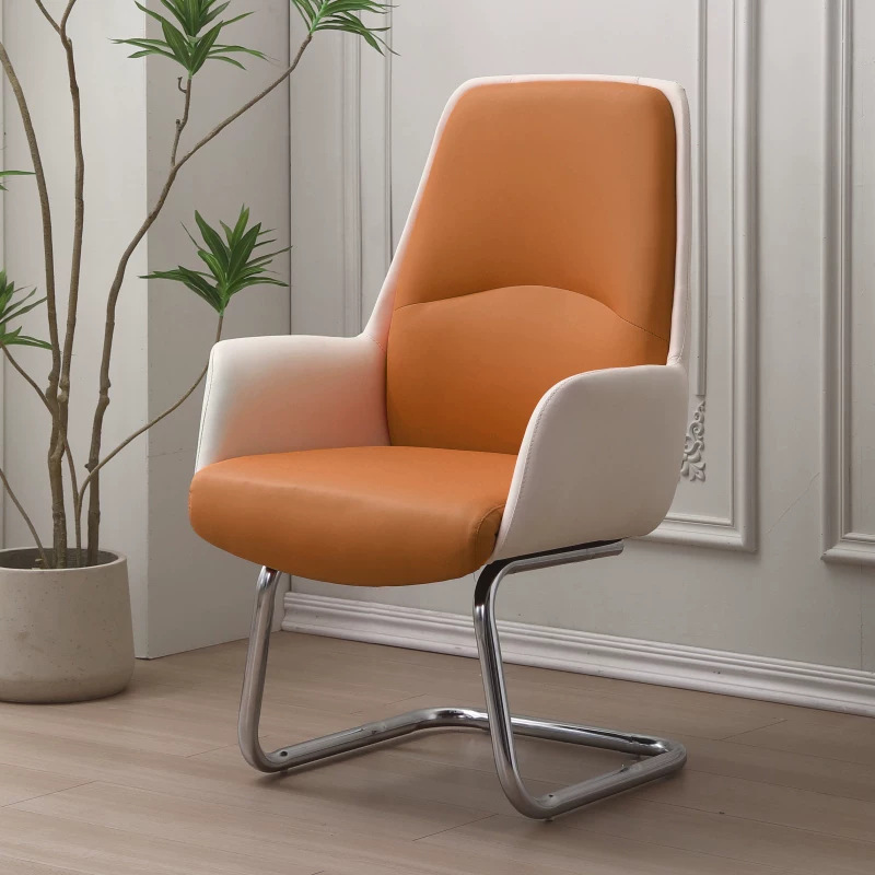 High-End Boss Conference Office Chair, Comfortable for Long Periods of Sitting, Home Computer Chair, Reception Chair, Conference Room Negotiation Bow Chair