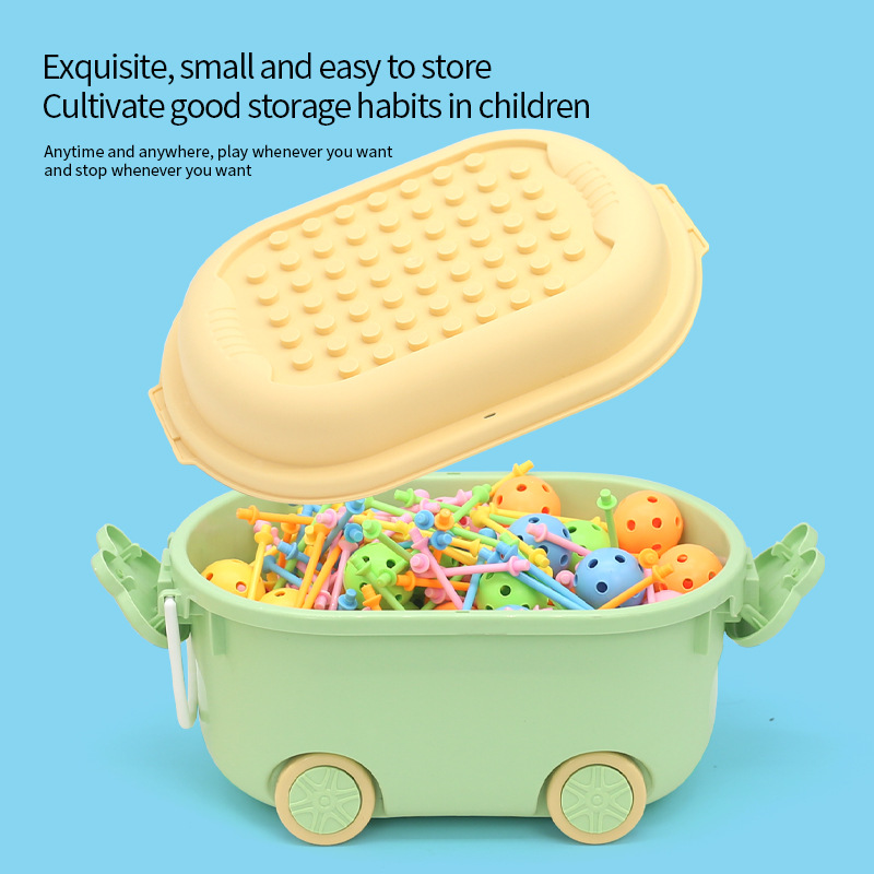 Cross-Border Kidsren's 3D Versatile Beads Early Education Large Spherical Building Blocks Kindergarten Training Educational Environmentally Friendly Materials