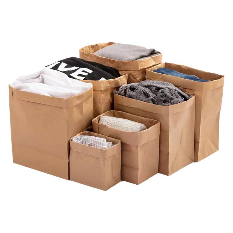 Ins Little Red Riding Book Same Kraft Paper Bag Oil-proof Film Waterproof Cosmetic Lipstick Desktop Sundries Storage Bag