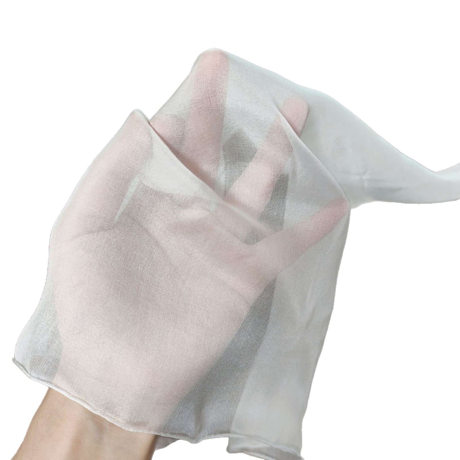 5/6/8/10mm Silk Chiffon 100 Mulberry Silk Fabric Light and Elegant Plant-Dyed Han Dynasty Silk White Embryo Cloth