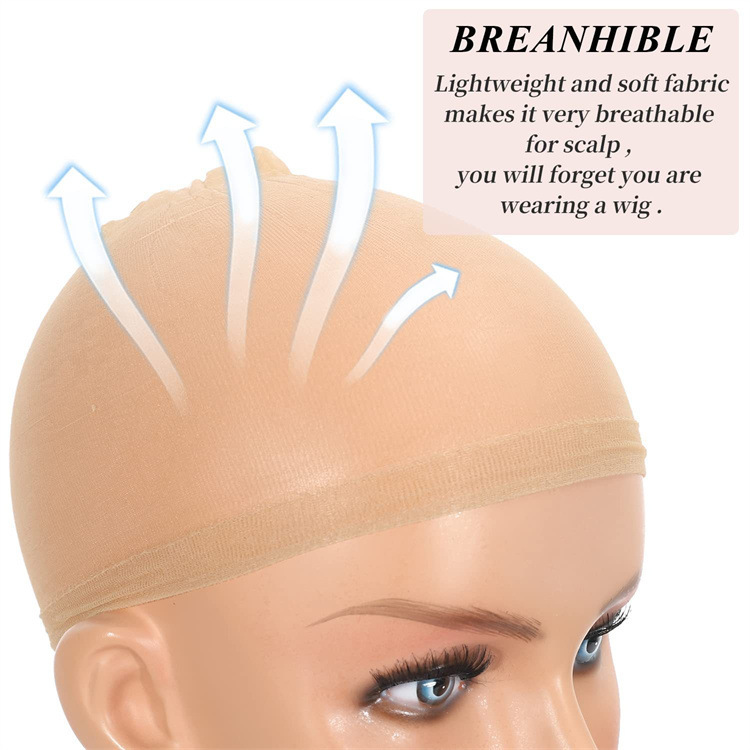 Cross-Border Spot Wig Hair Net Invisible Hd Wig High Elastic Transparent Breathable Non-Stuffy Wig Net Cap