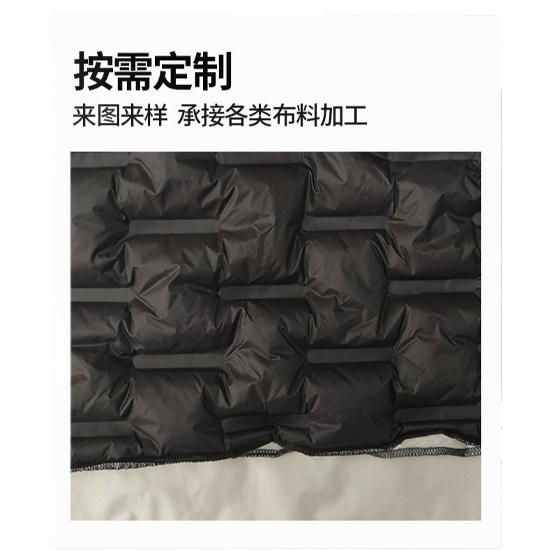 Special-Shaped Double-Layer Direct Filling Velvet Channel Fabric, Autumn and Winter down Jacket Inner Lining Vest Fabric, Warp Elastic Channel Fabric