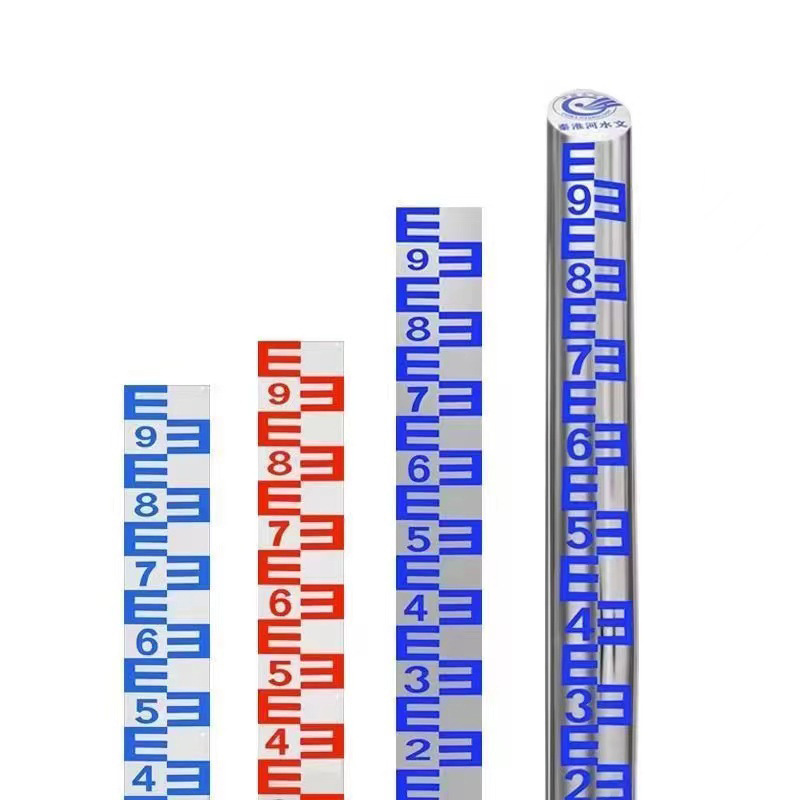 Water Level Ruler Aluminum Plate Enamel Waterproof and Moisture-Proof Pool Reservoir Water Level Ruler Stainless Steel Corrosion-Resistant Hydrological Ruler