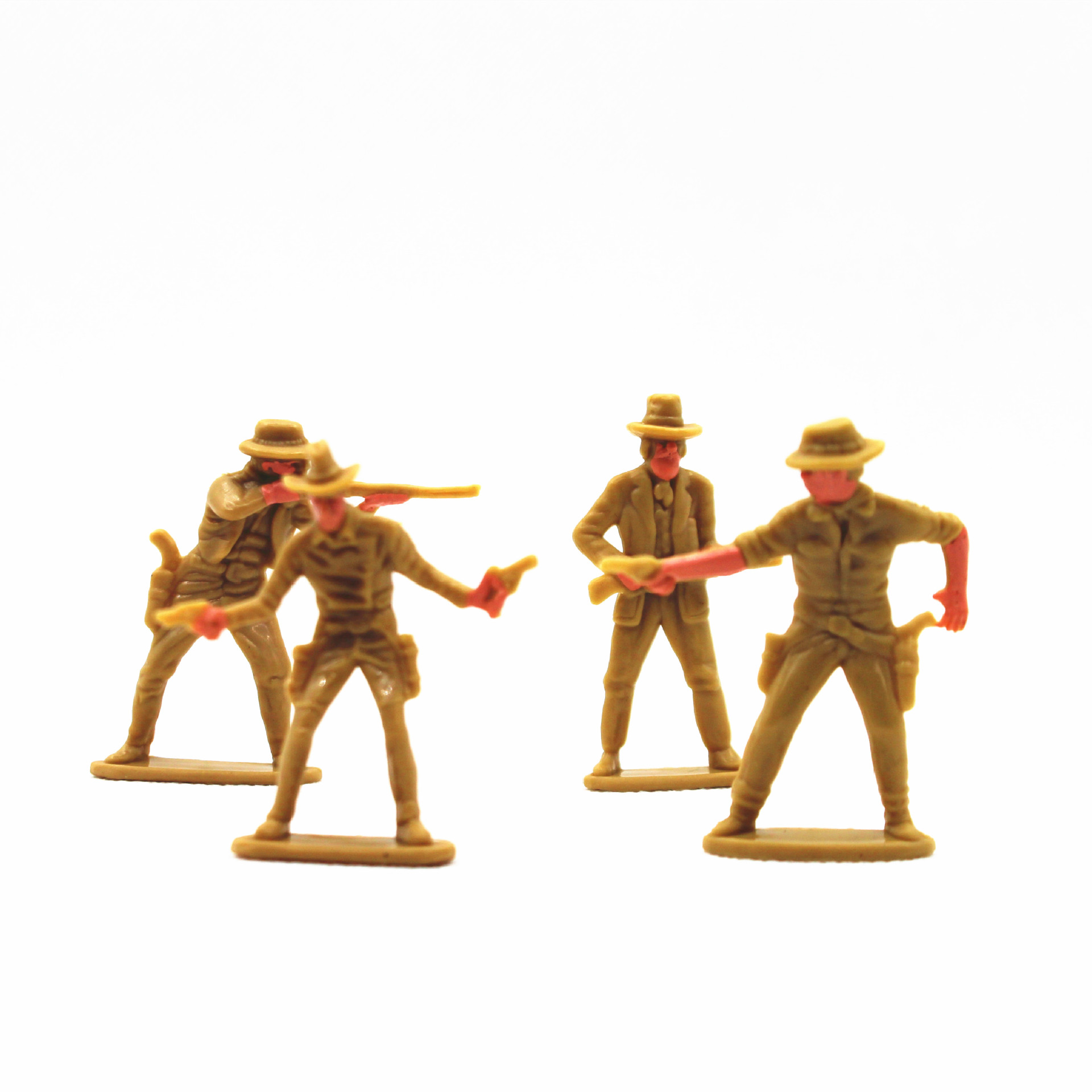 4 5cm simulation Western cowboy figure ornaments cowboy model toy sand table plastic figure small figure decoration