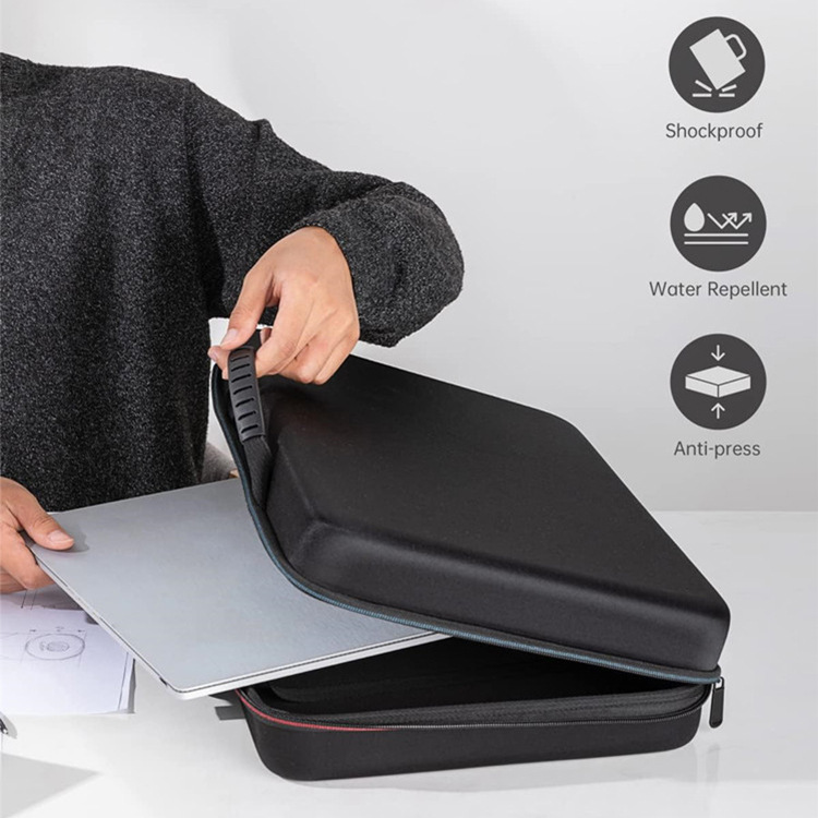 14.1- 17.5inch Dvd Player Travel Carrying Case Customized Eva Hard Shell Travel Laptop Bag