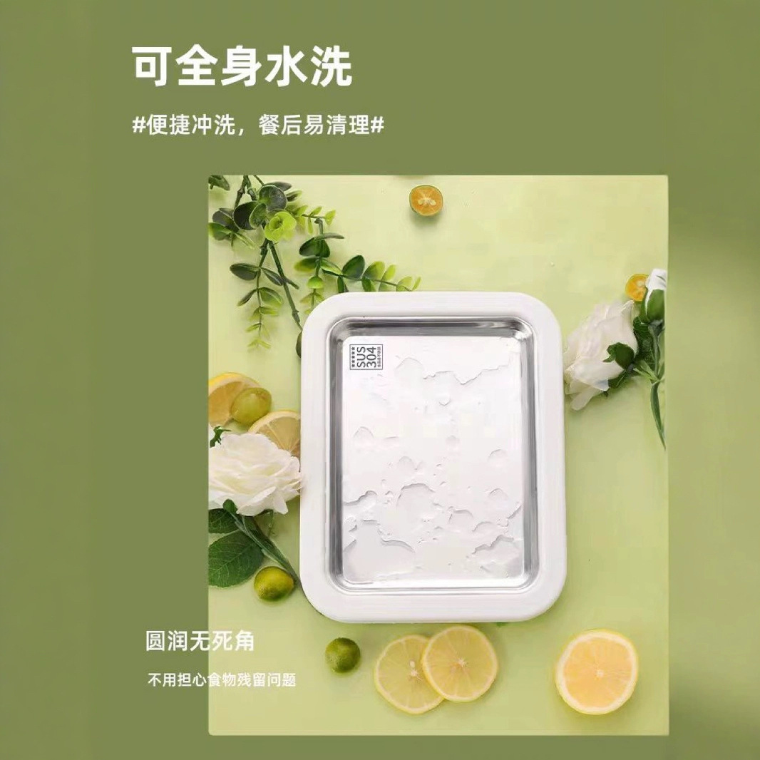 Stainless Steel Fried Sour Milk Machine Household Small Ice Cream Machine Children's Homemade DIY High Color Value Fried Ice Machine Fried Ice Plate