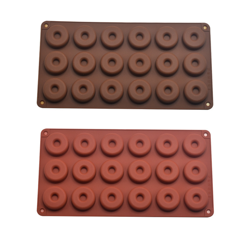 Donut silicone mold diy cake decoration jelly pudding mold oven baking tools cookies