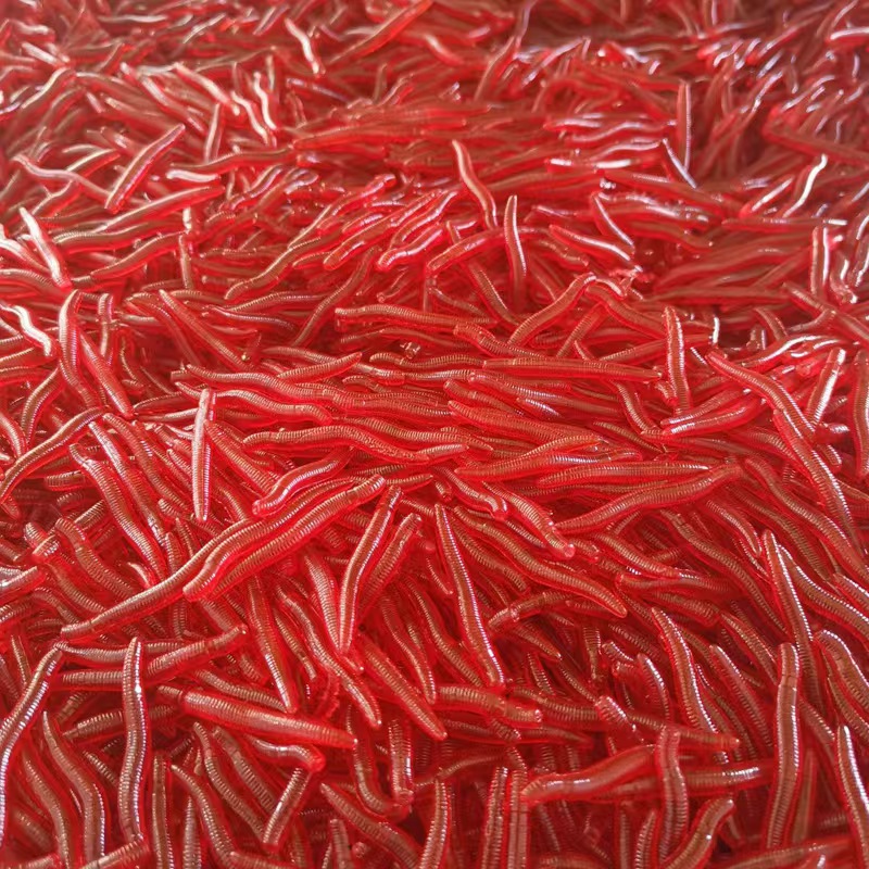 Fishy Smell Red Worm Soft Bait, Lure Bait, Red Worm Bait, Simulated Centipede, Bionic Bait