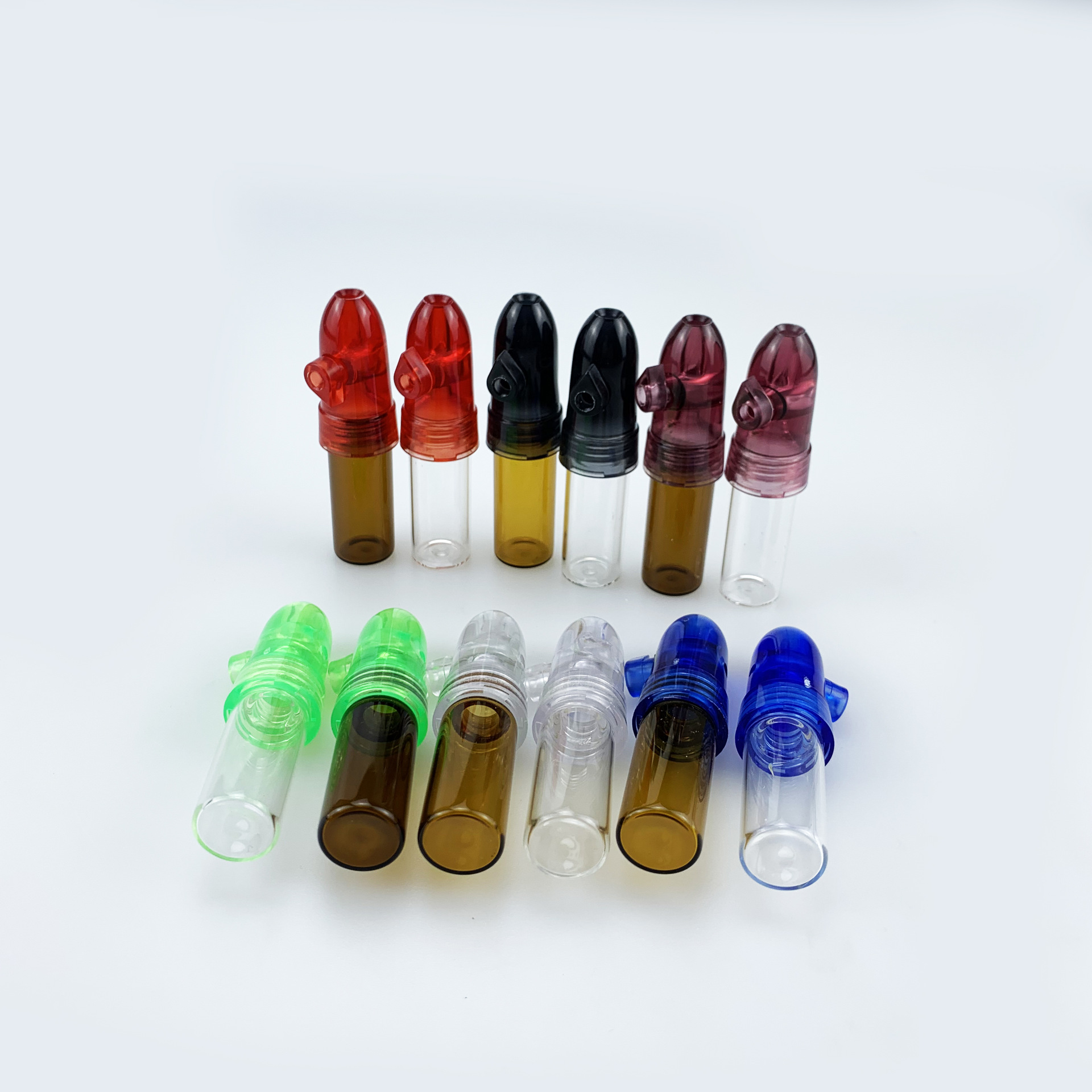 Оптовая продажа, портативная 82 мм банка для нюхательного табака, герметичная, водонепроницаемая, стеклянная