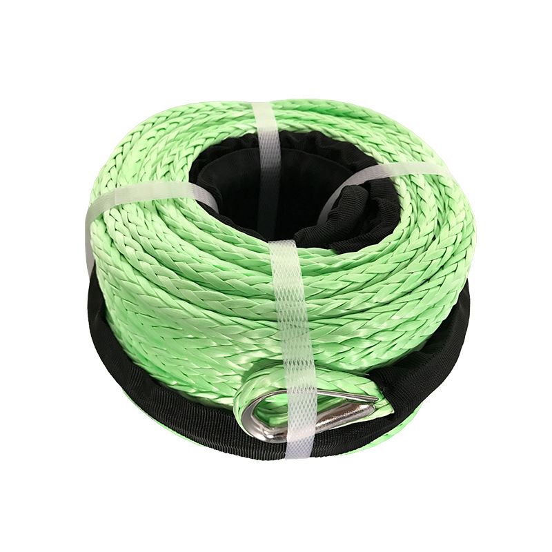 Today's Lite 12-woven strong tension marine operation cable winch rope ultra-high molecular polyethylene rope wear-resistant