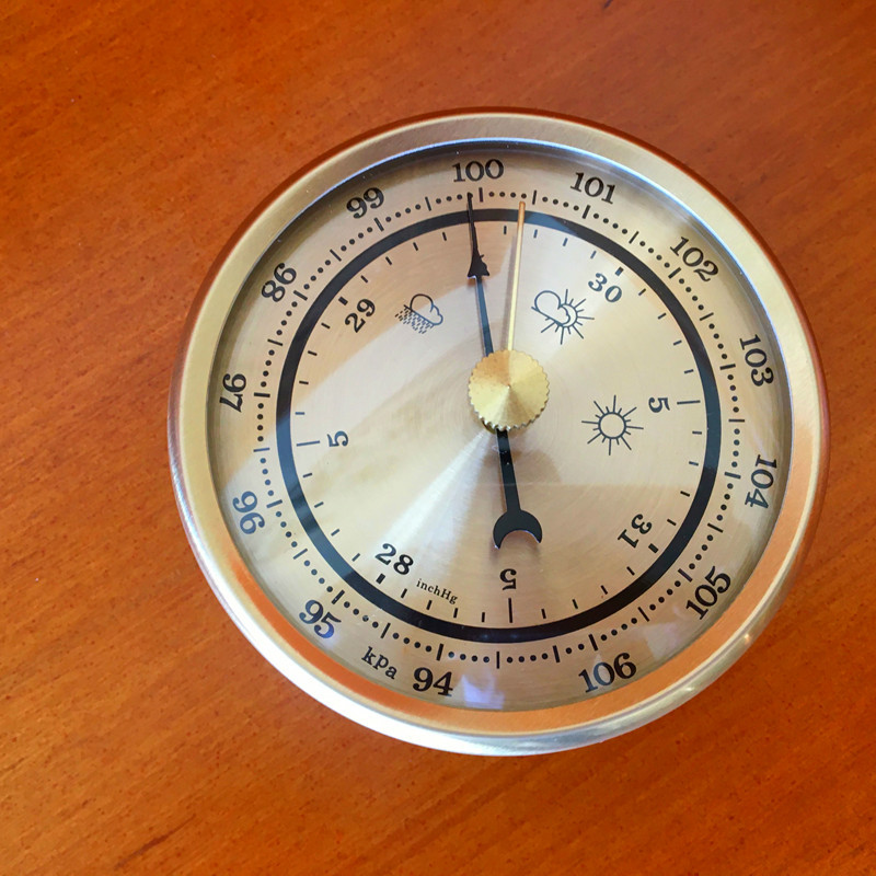 Большой барометр температура и влажность метр Британская пленка пустая металлическая коробка медь множество спецификаций диаметр