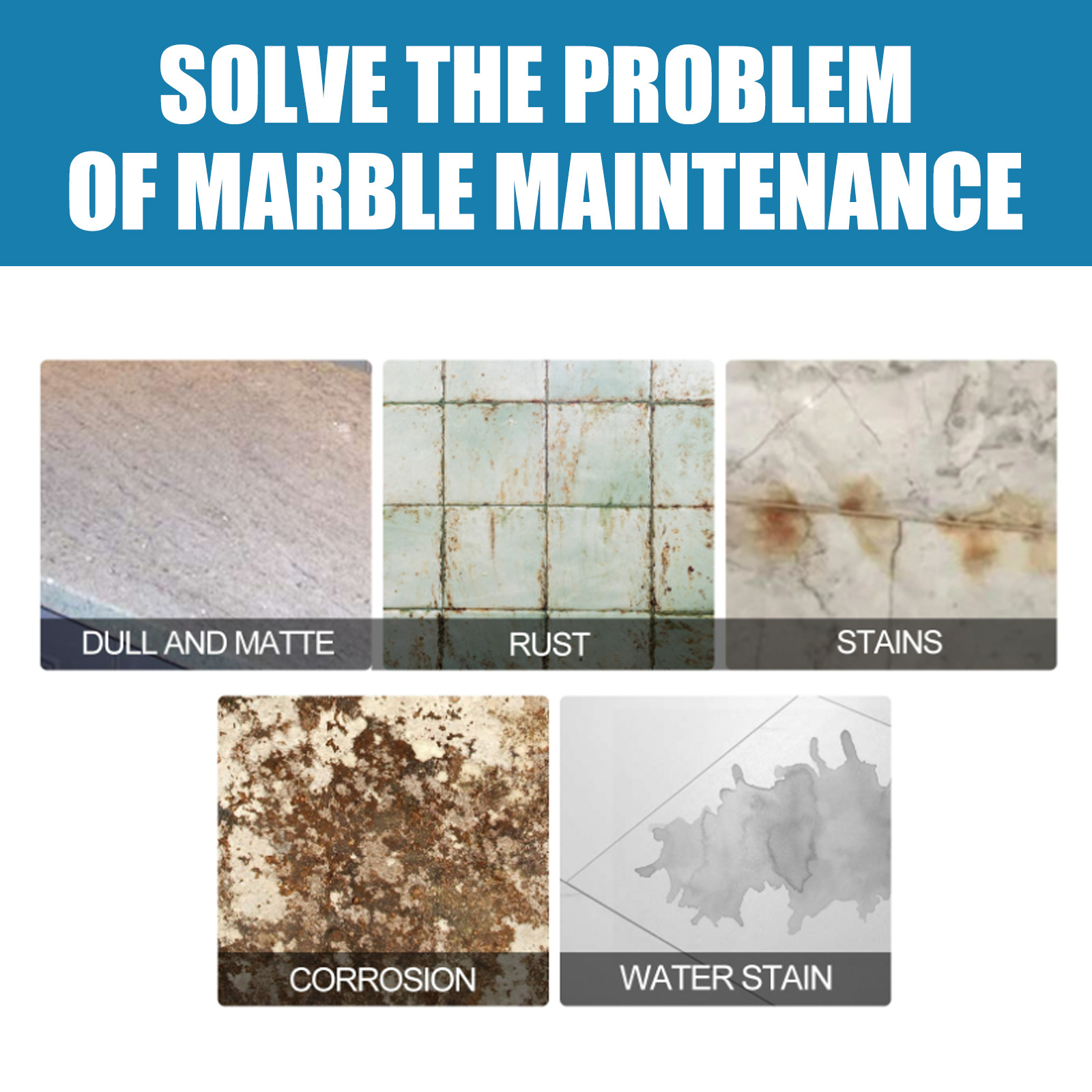 Jaysuing Stone Crystal Plating Agent Kitchen Quartz Tile Countertop Scratch Repair Cleaning Stain Brightener