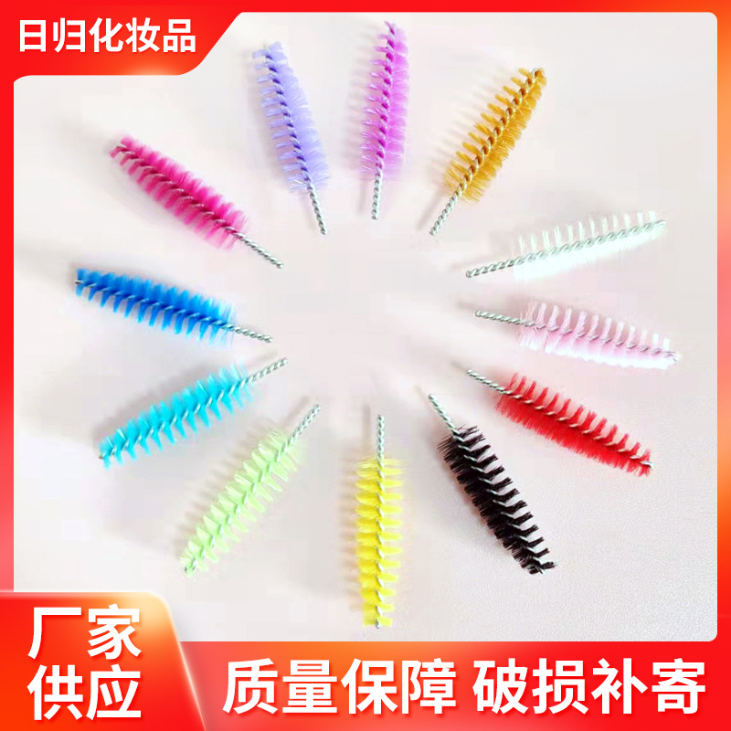 2025 Одноразовая цветная щетка для ресниц и бровей Инструменты для красоты Оптовая одноразовая щетка для ресниц