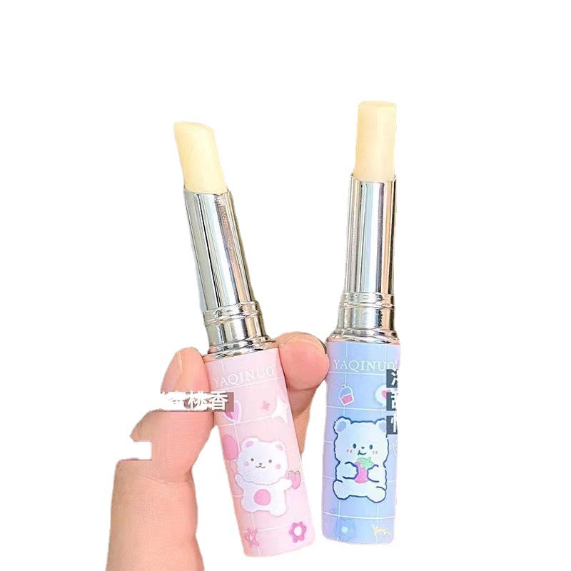 Yakino cute bear moisturizing lipstick moisturizing hydrating lipstick moisturizing anti-cracking lip fading lip lines lip care