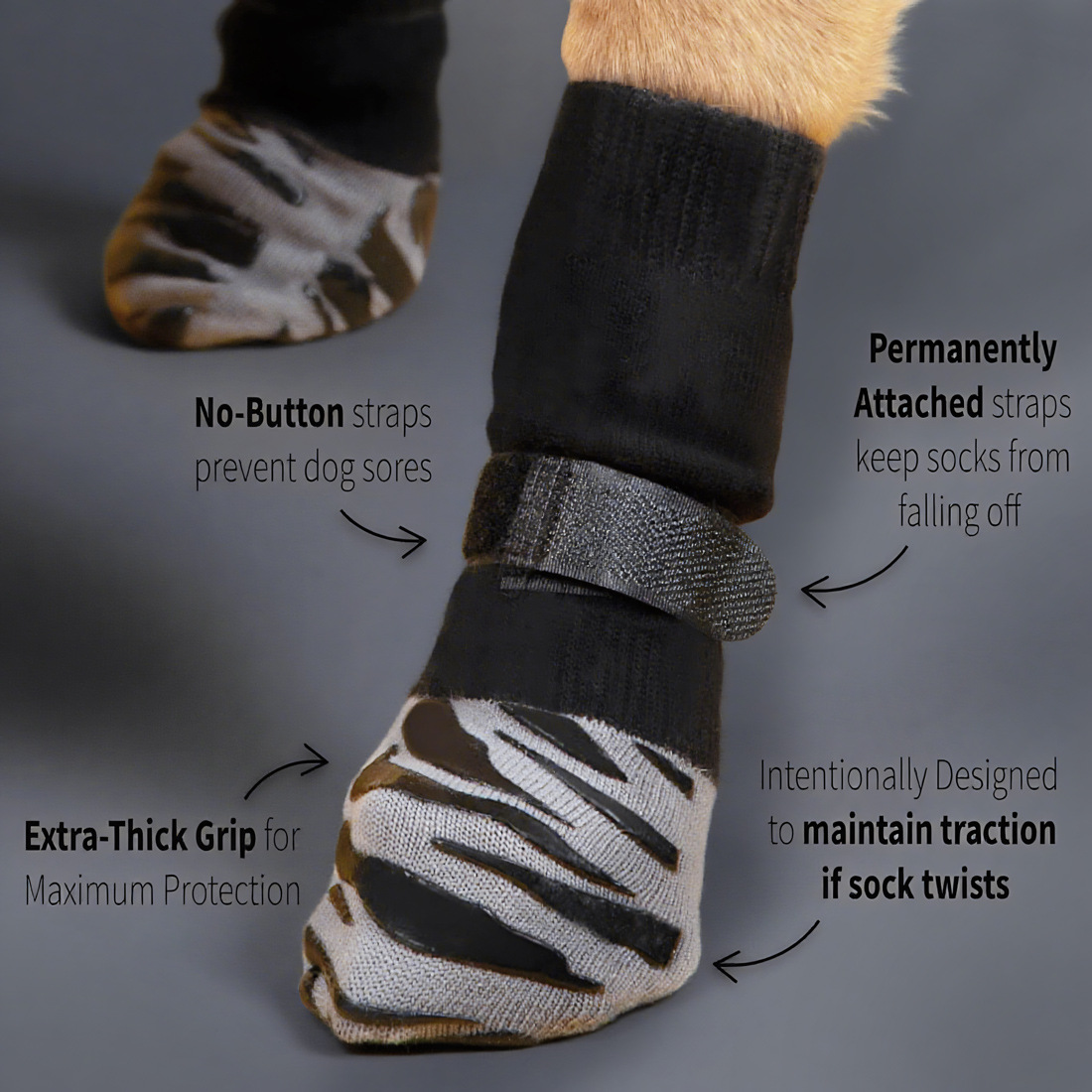 Средние и большие антискользящие носки для собак Amazon, носки для домашних животных, обувь для собак с ремешком, дышащая, водонепроницаемая