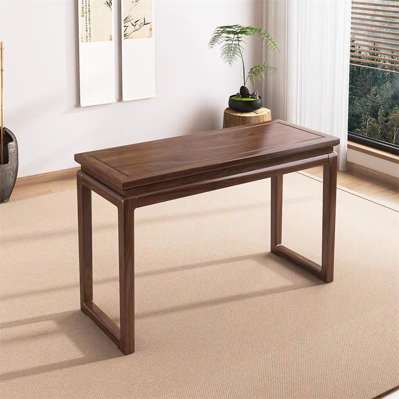 New Chinese-Style Elm Guqin Table Resonance Guqin Table Guqin Stool Solid Wood Guzheng Chinese Calligraphy Desk Antique Zen Table