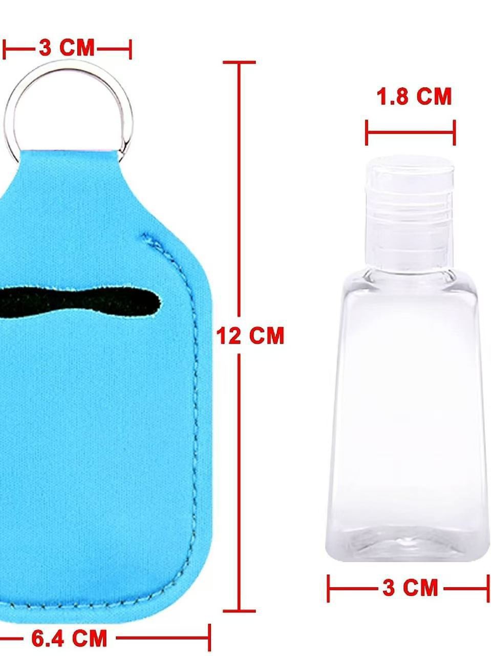 Spot Solid Color Diving Material Printed Hand Sanitizer Storage Cover Divided Bottle Antibacterial Liquid Protective Cover Cross-Border Supply