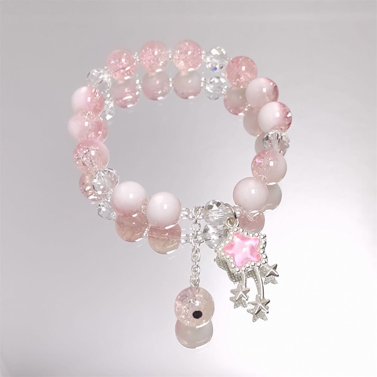 New Mori-Style Fairy Crystal Meteor Bracelet Ins Niche Design Sweet Versatile Student Jewelry Best Friend Bracelet