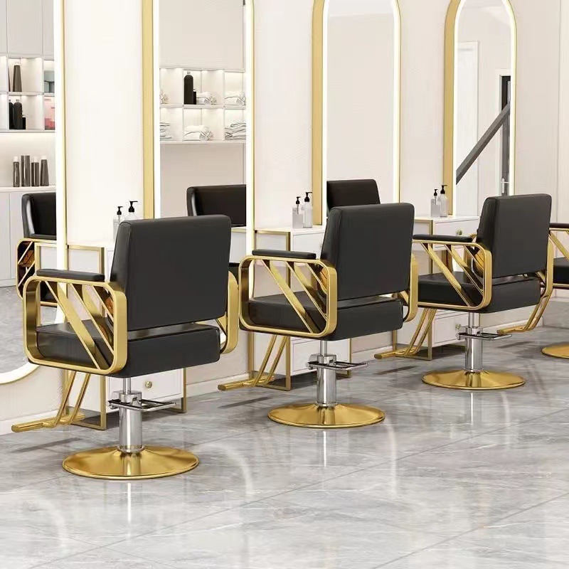 Barber Chair Hairdressing Chair Hair Salon Special Hair Cutting Stool High-end Perm Dyeing Lifting Chair Rotatable Chair Wholesale