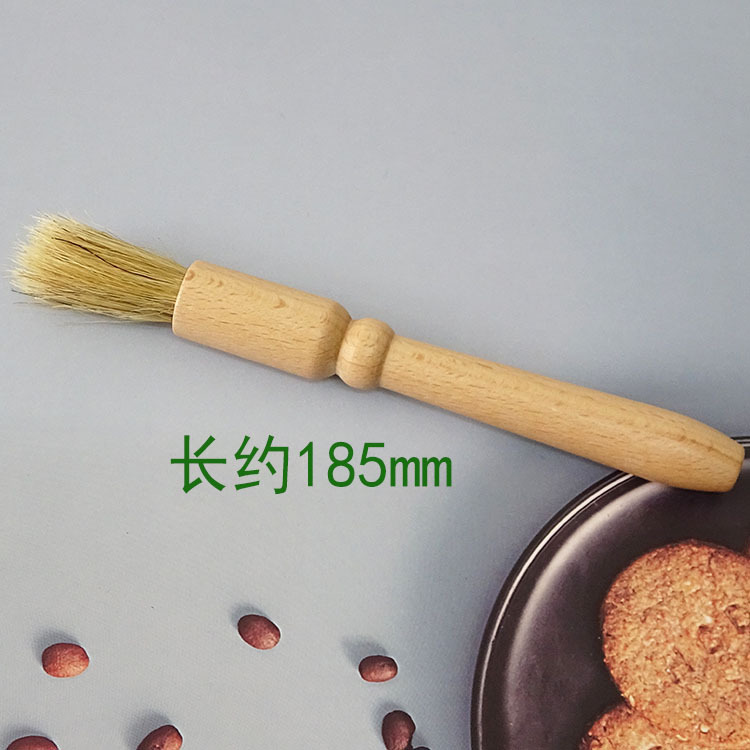 Hand Grinder Brush Coffee Powder Cleaning Brush Electric Grinder Cleaning Brush Manual Bristle Round Head Wooden Handle Brush