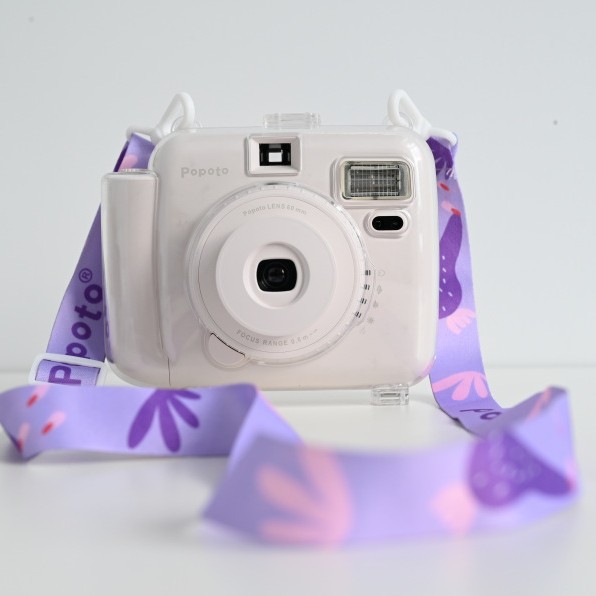 Popoto Domestic Instant Camera Transparent/Red Protective Case in Stock