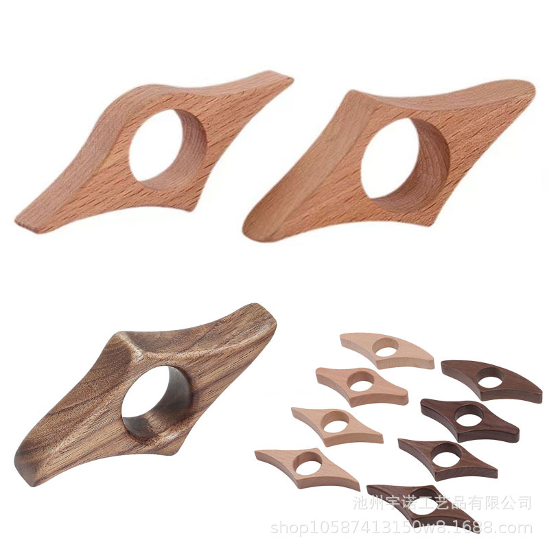 Держатель для страниц книги из массива дерева, поддержка для чтения одной рукой, зажим для страниц с кольцом для пальца