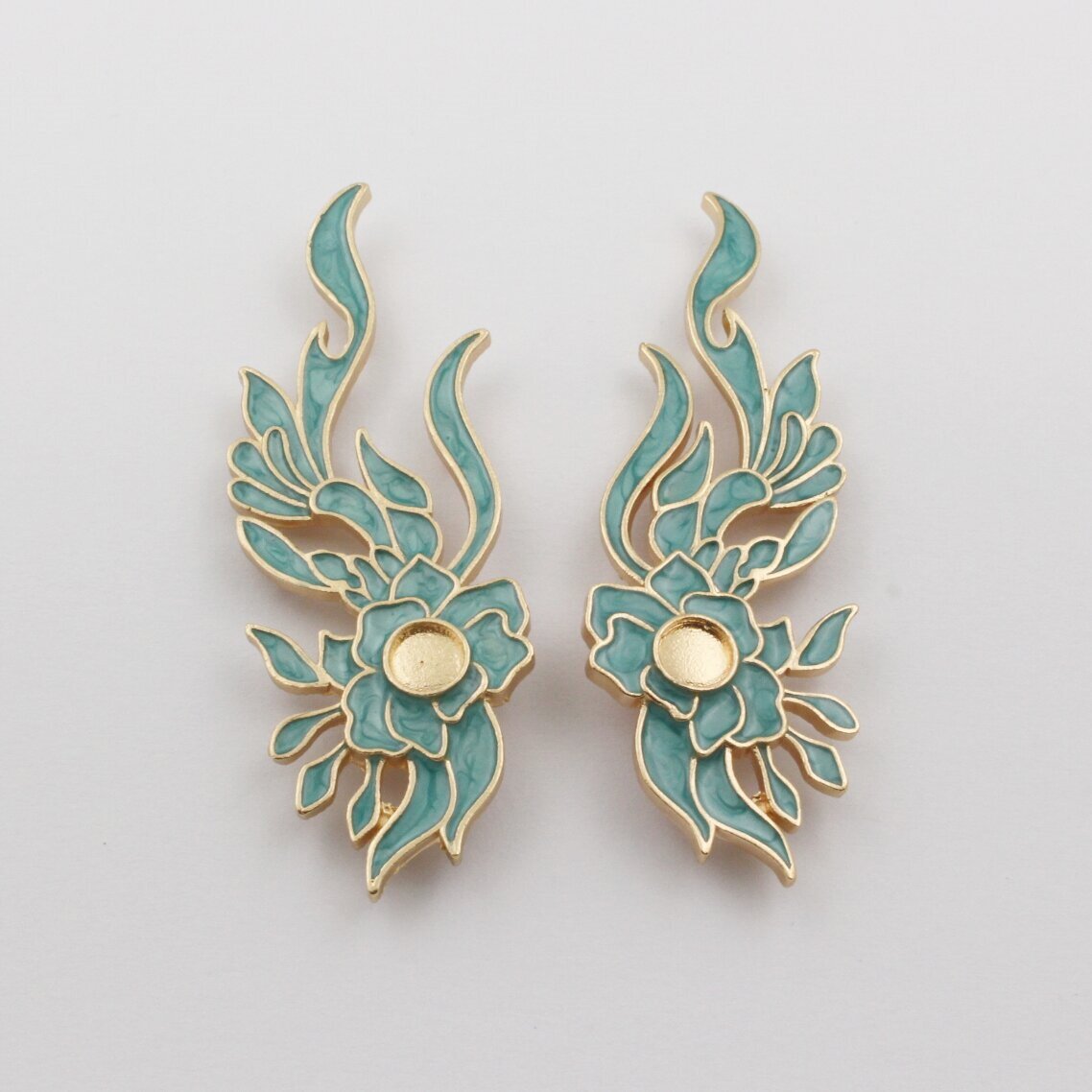 Старинный стиль отливка медь цветок виноград капля масло эпоксидный подвеска винтажные ханфу аксессуары для волос диадема материалы для рукоделия ювелирные изделия