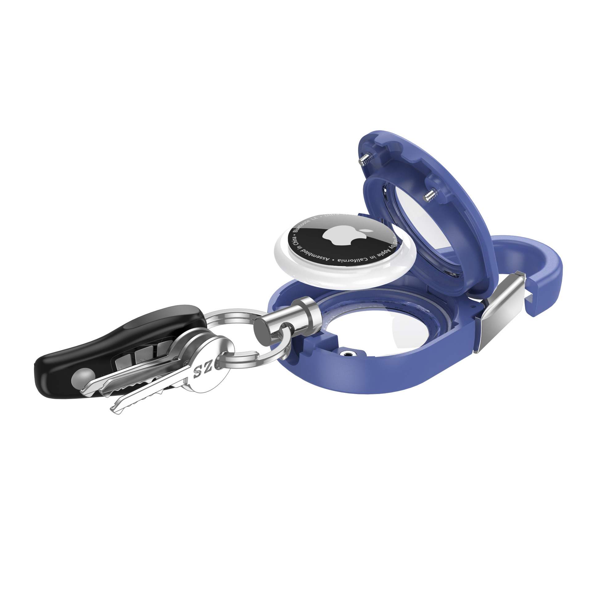 Suitable for Airtag Anti-Lost Device Protective Cover Apple Tracker Outdoor Carabiner Waterproof Keychain Protective Case