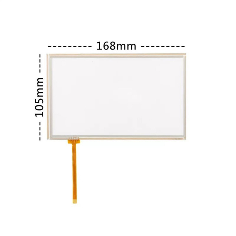 7inch Four-Wire Resistive Screen Touch Screen Size 168 × 105mm Upper Connection Interface Bottom Left Outlet Touch