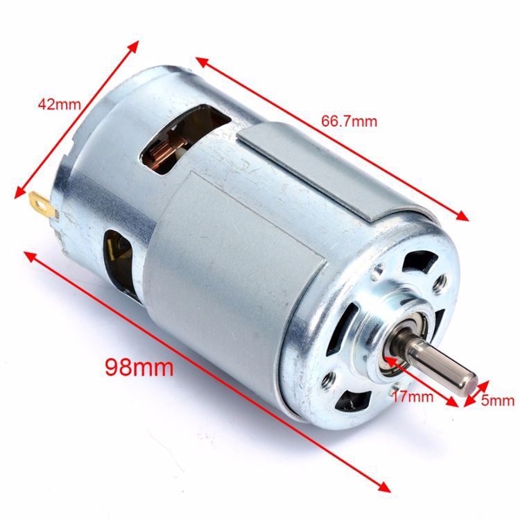 775 Round Shaft Motor 12V12000 Rpm High Power High Speed Motor Ball Bearing Grinding Drilling Cnc Power Generation