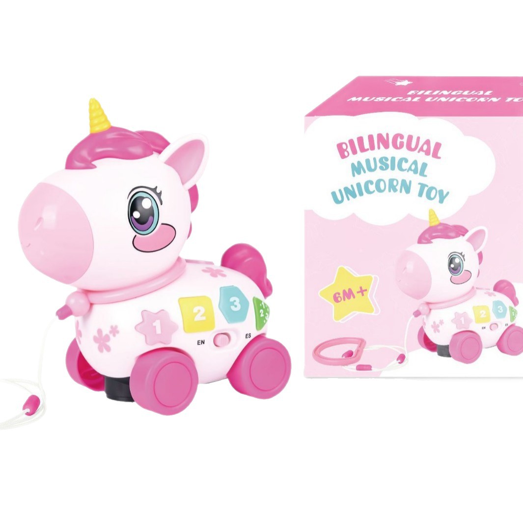 Cross-Border Hot Selling Battery Unicorn Electric Light Universal Story Machine Pony Animal Cartoon Children's Toy