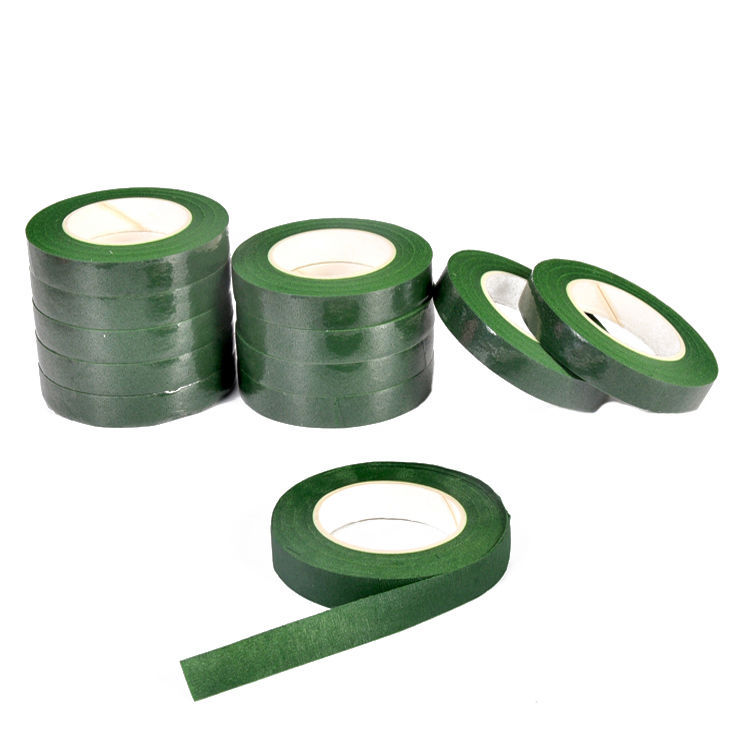 Green diy handmade tape green tape floral tape silk mesh flower silk socks flower handmade flower packaging material