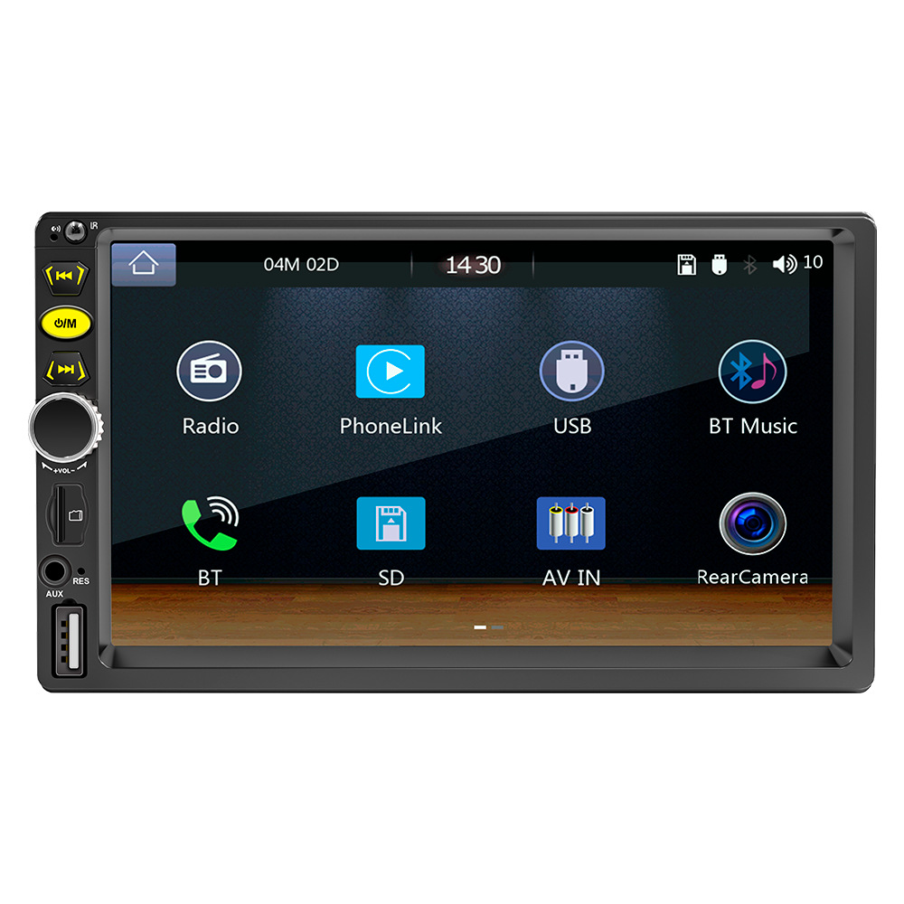 New 7-inch HD capacitive screen car MP5 host mobile phone interconnection Bluetooth player wired carplay