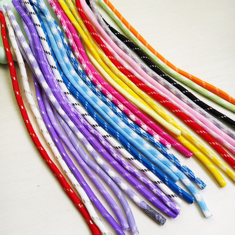 32-дюймовые зашифрованные круглые шнурки из полиэстера, 5 мм, с вставной точкой, обернутый корд, для свитеров, круглых шляп, шнурков для брюк