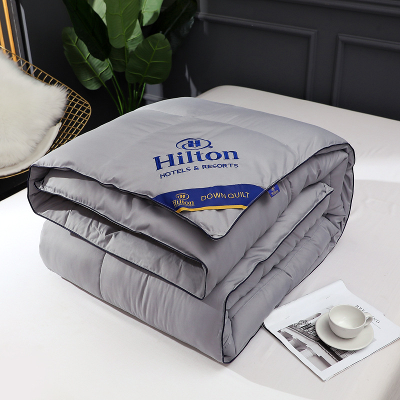 Explosions Hilton Hotel feather velvet quilt padded autumn and winter quilt velvet core gift is wholesale a generation of hair