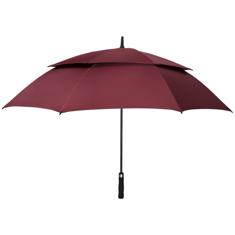 Wholesale Dropshipping 30inch Full Fiber Golf Umbrella Gift Umbrella Automatic Long Handle Umbrella Business Advertising Umbrella Customization