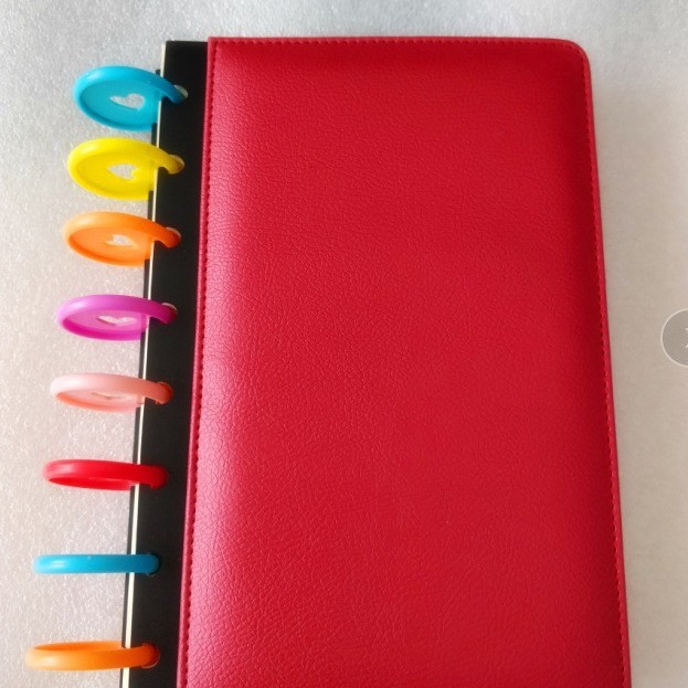 24/28/35mm Colorful Heart Mushroom Buckle Notebook Loose-leaf Buckle Hand Ledger Accessories Plastic Material