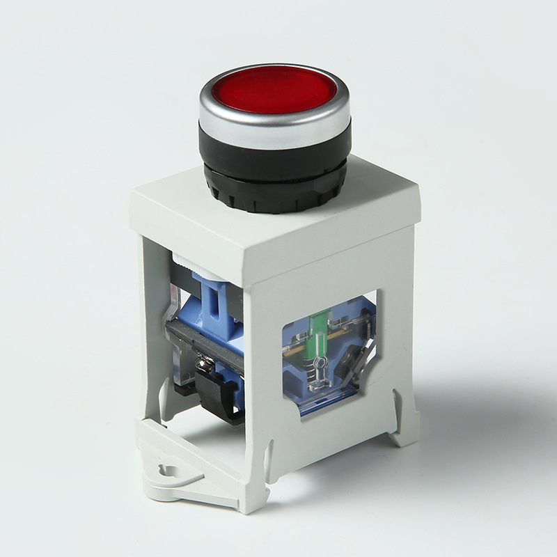 LA38 37 XB2 emergency stop button switch conversion guide rail installation bracket heightening fixed seat with light 22mm