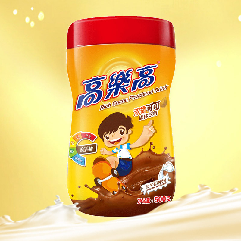 Golego Cocoa Powder 500g Solid Drink Coco Powder Hot Chocolate Powder Nutritious Breakfast Powder Drink Canned