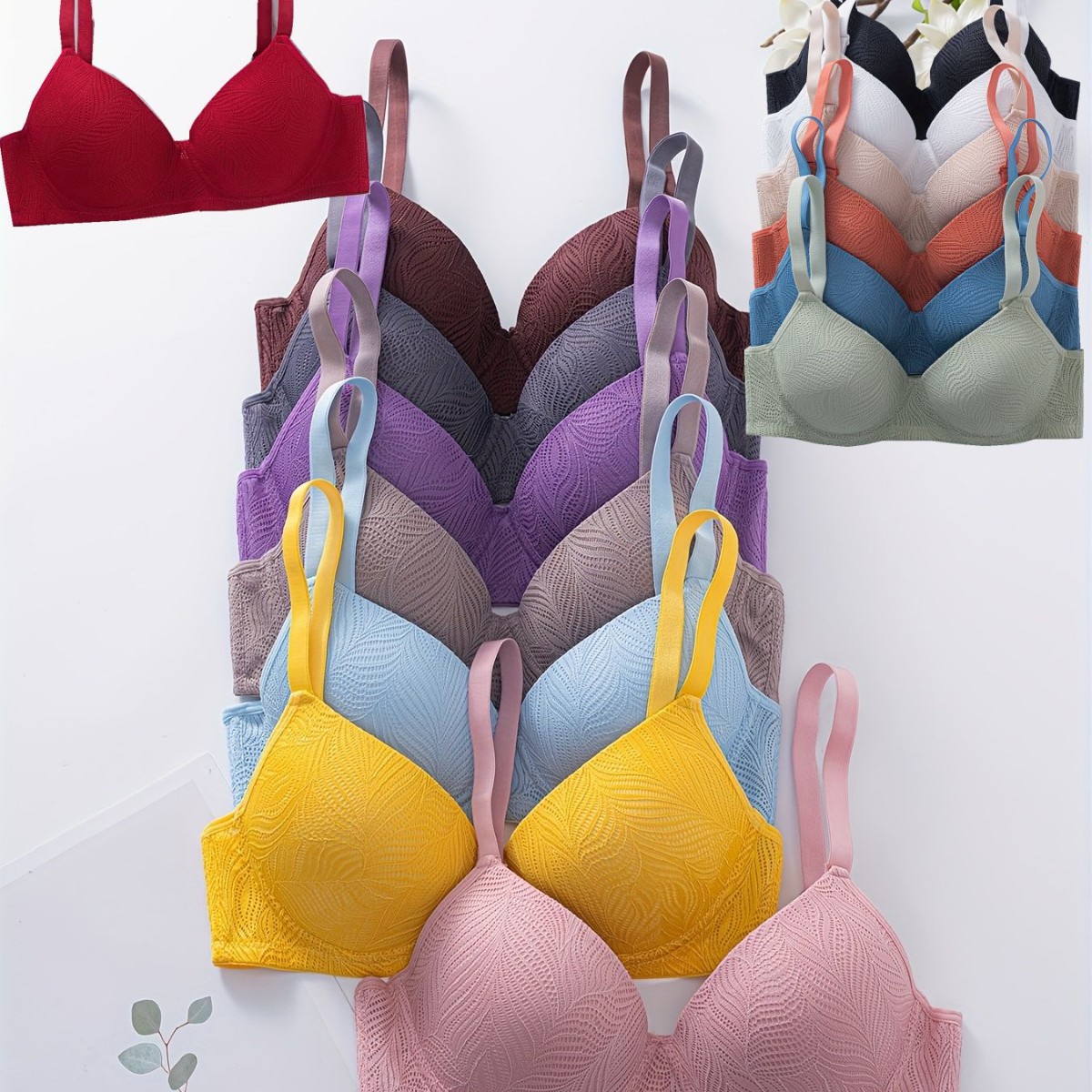 Кросс-бодерный бюстгальтер с французским кружевом, плюс-сайз, тонкий стальной кольцо, закрытый аксессуар, нижнее белье