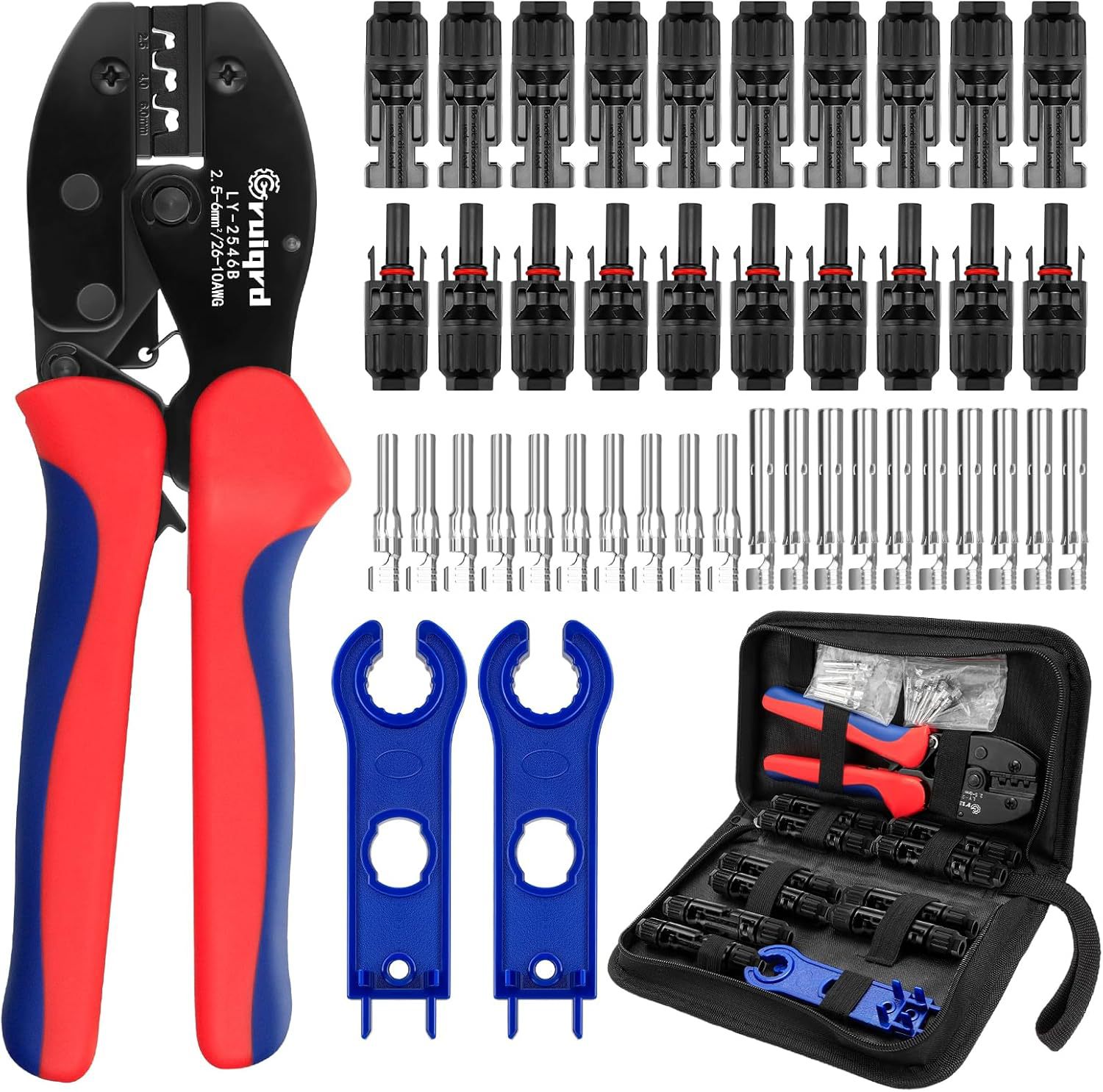 Набор инструментов Solar Crimpzange для кабеля Pv 2.5/4/6mm², 10