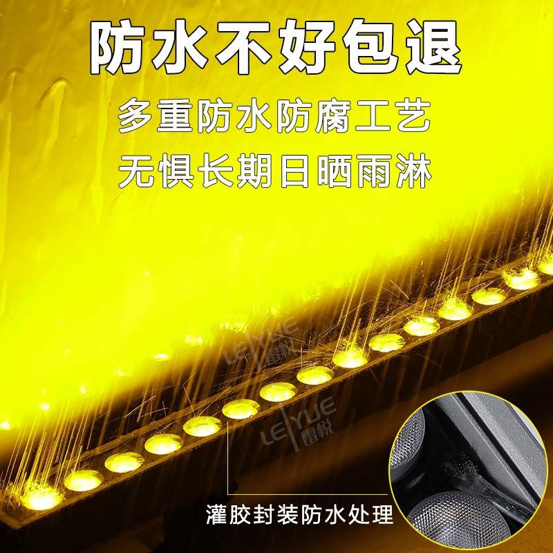 Led Wall Washer Outdoor Waterproof Indoor Line Light Spotlight Building Bridge Lighting Exterior Wall 24V Colorful Sign Light