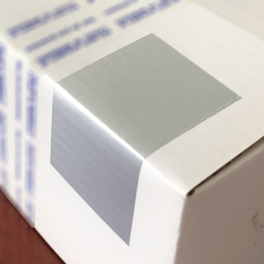 -20 ° low temperature resistant anti-counterfeiting label material tear invalid sticker adhesive green dumb silver dragon VOID anti-demolition