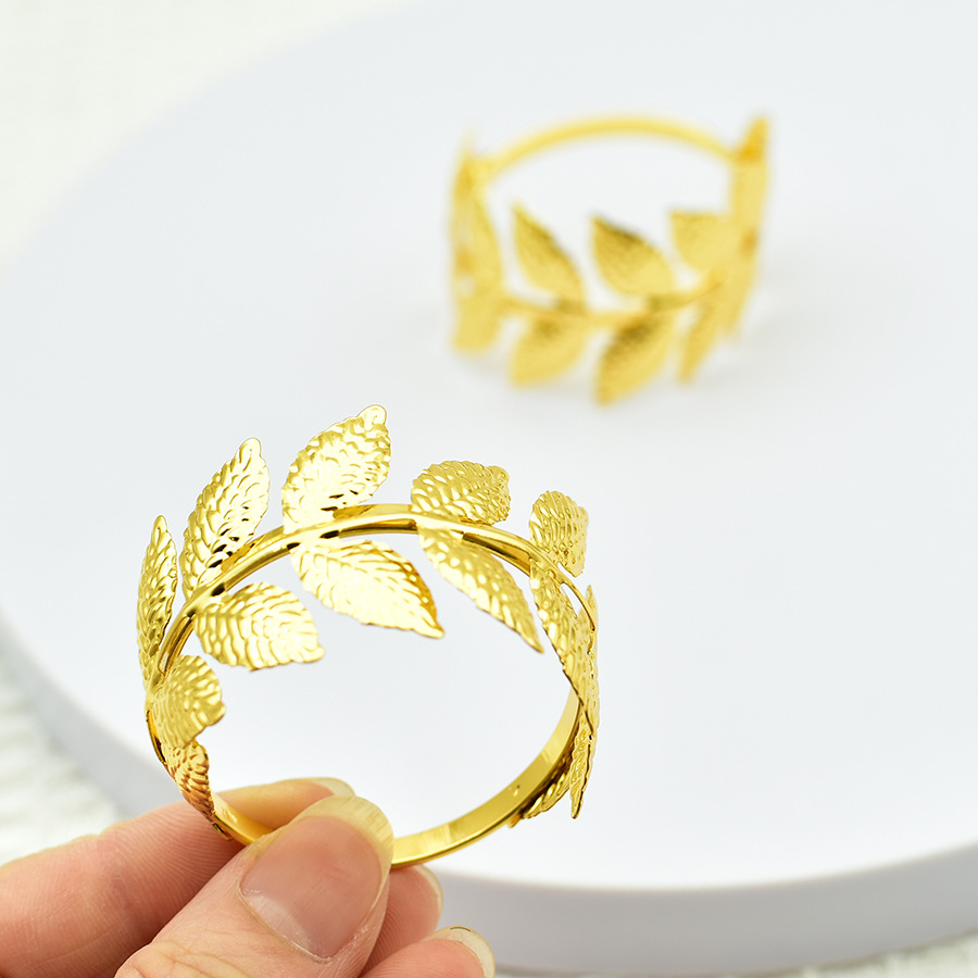 Popular Napkin Buckle New Year Napkin Ring Christmas Napkin Ring Diamond Mouth Cloth Ring Alloy Manufacturer Wholesale