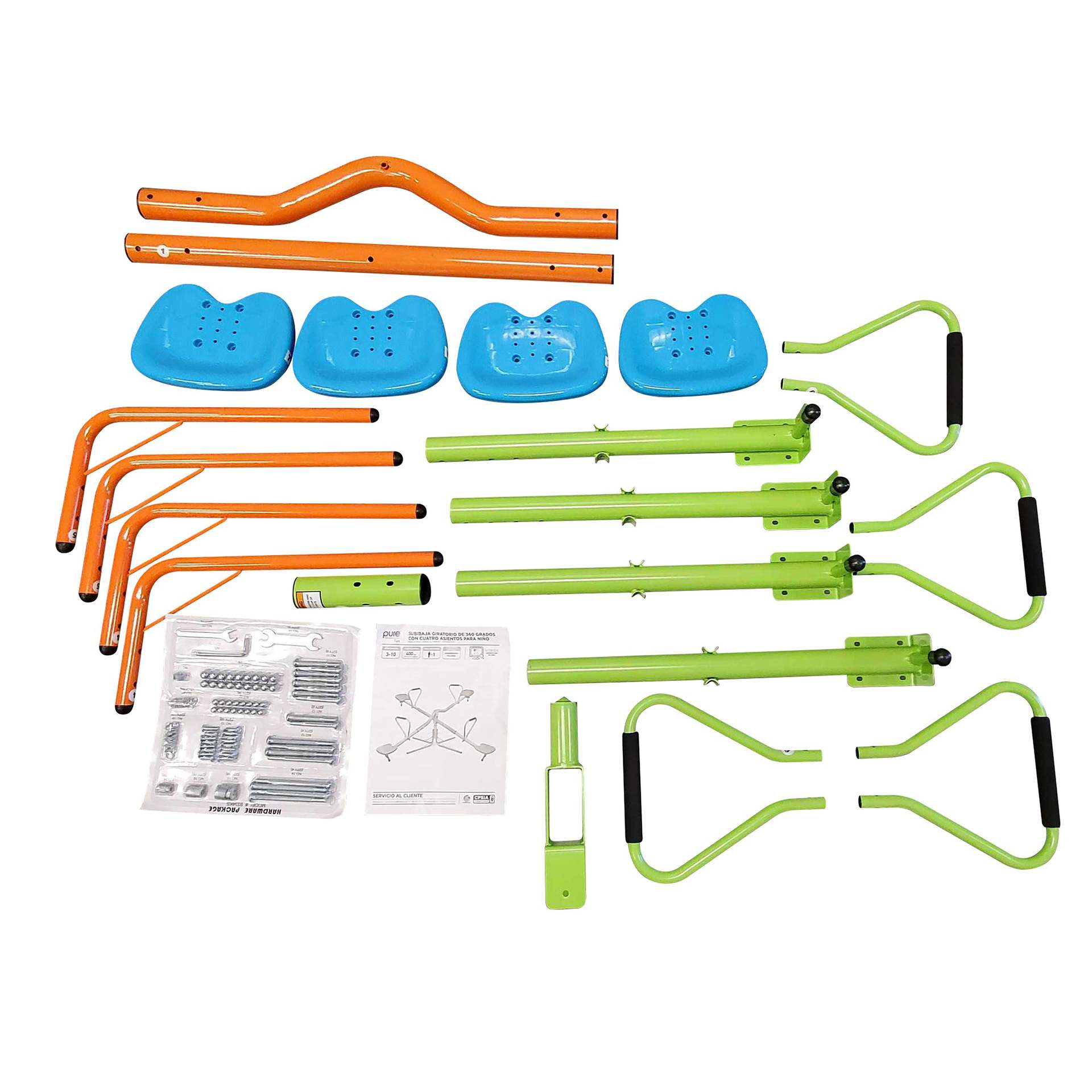 Four-Person Seesaw Kindergarten Toy Community Curved Outdoor Sports Amusement Balance Seesaw