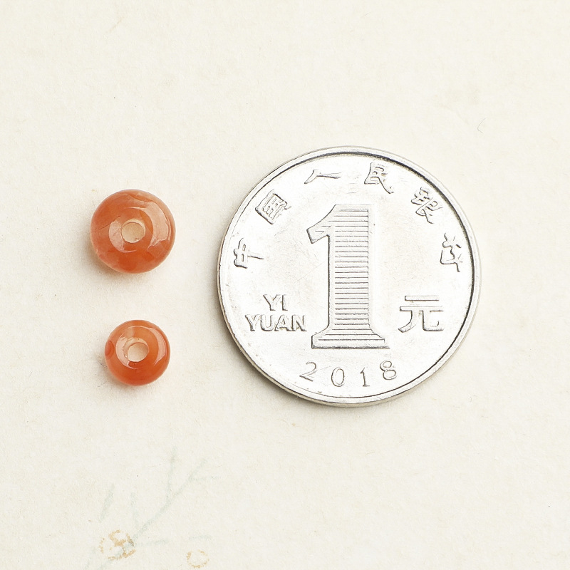 South Red Agate Buckle Natural South Red Ice Floating Beads DIY Beaded Bracelet Necklace Abacus Beads Accessories