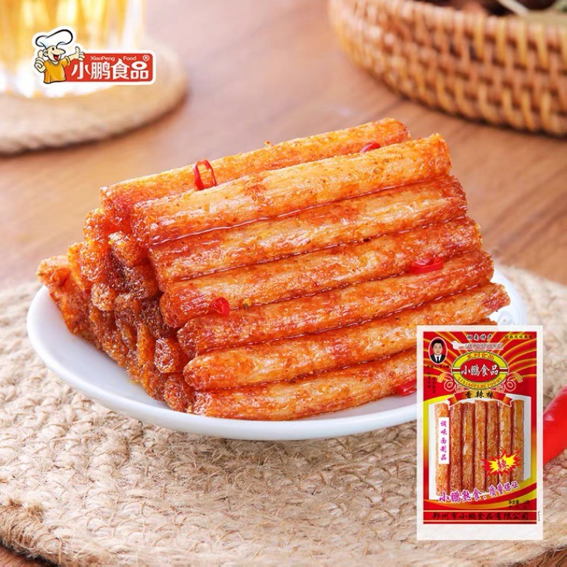 Li Xiaopeng chives ribs flavor spicy sticks spicy Xiaopeng childhood post-90s nostalgic casual snacks