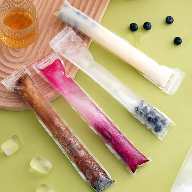 DIY Homemade Water-Filled Crushed Ice Pops Disposable Thickeneded Ice Bag Popsicle Mold Packaging Bag Popsicle Ziplock Bag