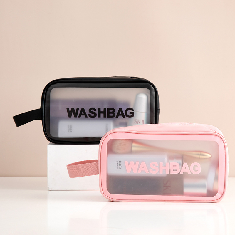 Waterproof Wash Bag Large Capacity Travel Cosmetic Storage Bag High-grade Sense Portable Transparent PVC Wash Bag for Women