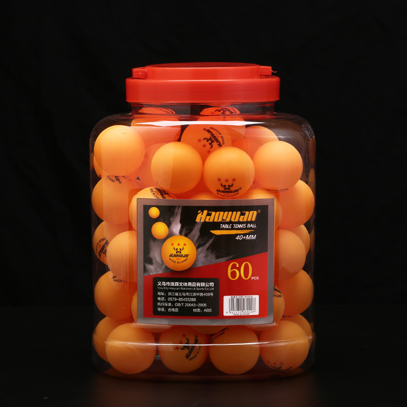 Manufacturers wholesale barreled 60 Haoyuan table tennis new material competition training resistance to playing table tennis